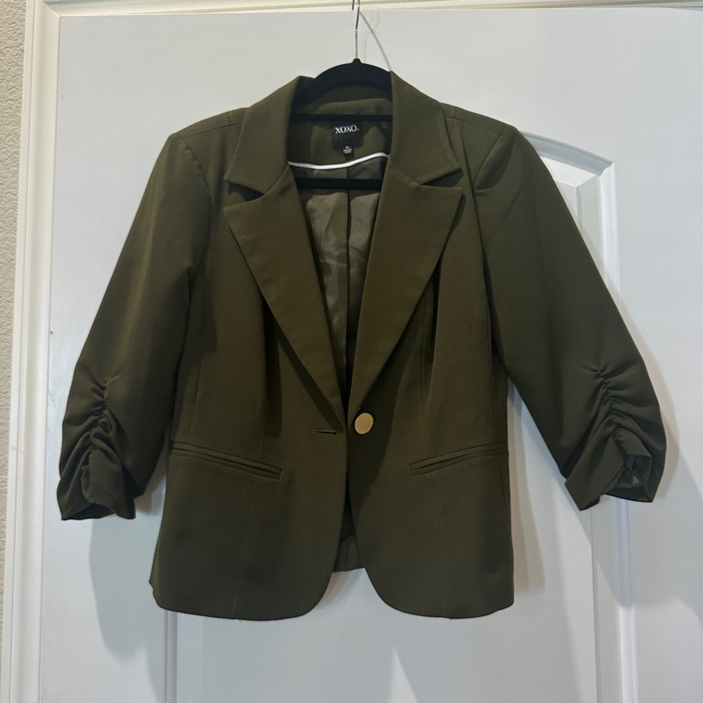 XOXO Khaki Women's Suit Jacket